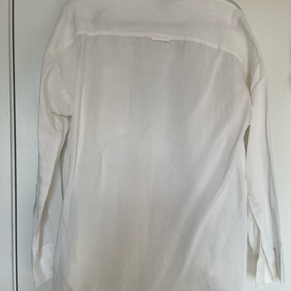 Oversized linen button up top - Picture 6 of 6